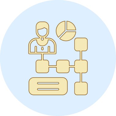 Modern bir simgenin vektör illüstrasyonu