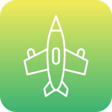 Uçak Vektör Simgesi Tasarım İllüstrasyonu