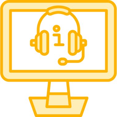 Bilgisayar. Web simgesi basit illüstrasyon