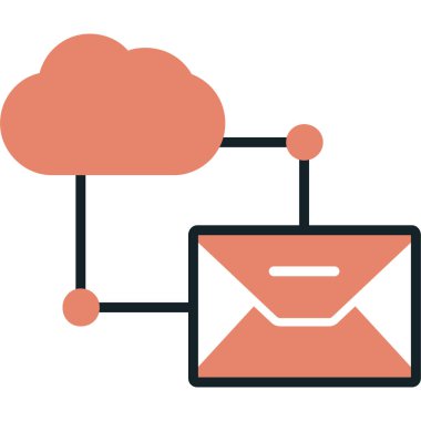 internet bulut e- posta simgesi