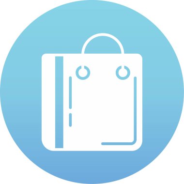 Çanta. Web simgesi basit illüstrasyon