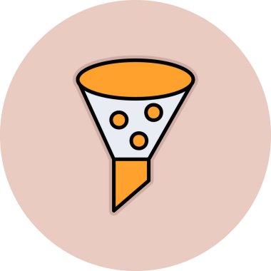 Pizza ikonu vektör illüstrasyonu