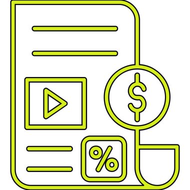 pazarlama simgesi vektör illüstrasyonu