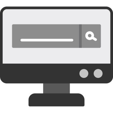 masaüstü bilgisayar vektör simgesi