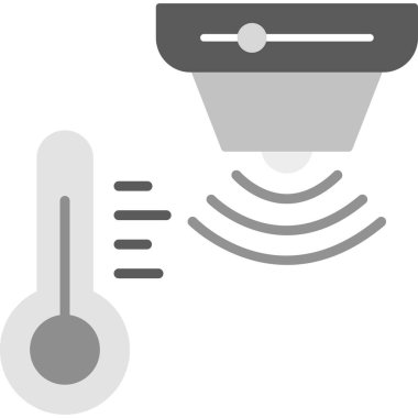 Dış hatlar biçiminde klima sıcaklık simgesi