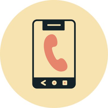 - Telefon. Web simgesi basit illüstrasyon