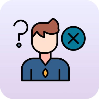 Soru işareti olan iş adamı