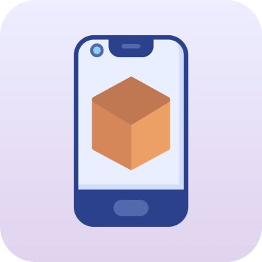 Cep telefonu. Web simgesi basit illüstrasyon