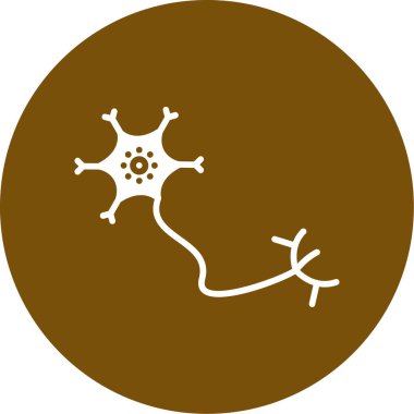 Güzel Beyin Vektörü Glyph simgesi