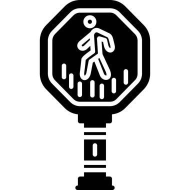 Sokak ışık kutsal kişilerin resmi, basit tarzı