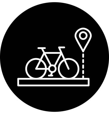 bisiklet ikonu vektör illüstrasyonu