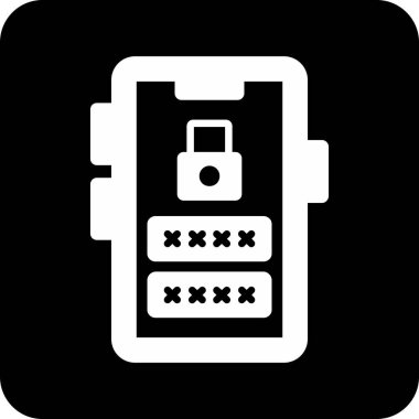 cep telefonu simgesi, basit illüstrasyon