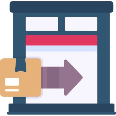 Bilet. Web simgesi basit illüstrasyon