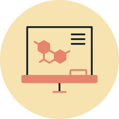 Bilgisayar. Web simgesi basit illüstrasyon