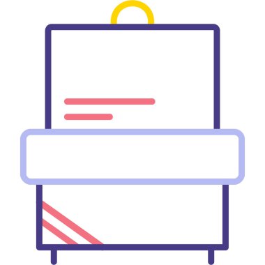 Kitap. Web simgesi basit illüstrasyon