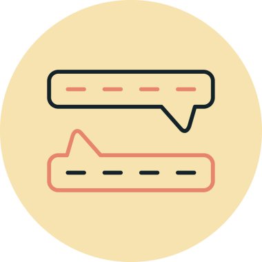 Sohbet simgesi vektör illüstrasyonu