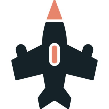 Uçak web simgesi, vektör illüstrasyonu