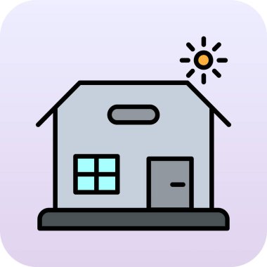 ev simgesi, vektör illüstrasyonu