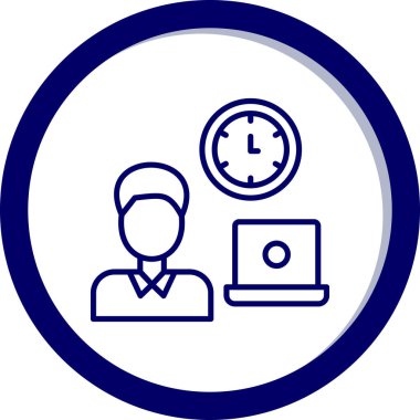 Bir insan simgesinin vektör illüstrasyonu