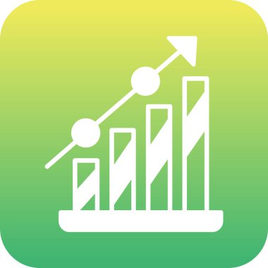 İş istatistiklerinin vektör illüstrasyonu modern simge