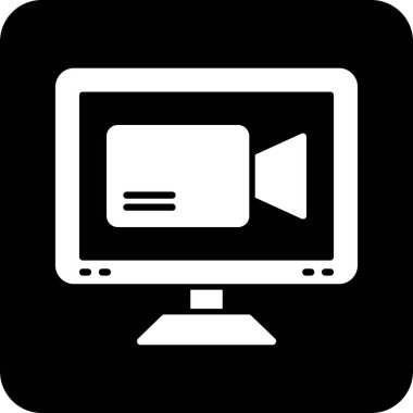 Modern bilgisayar simgesinin vektör illüstrasyonu