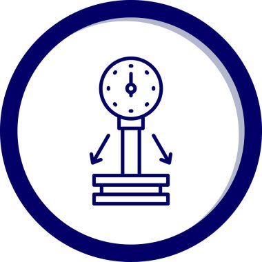 Saat. Web simgesi basit tasarım