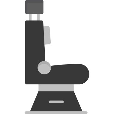 Mikroskop ve mikroskop logosu izole edilmiş. Stok için mikroskop ve farmasötik ekipman vektör çizimi.