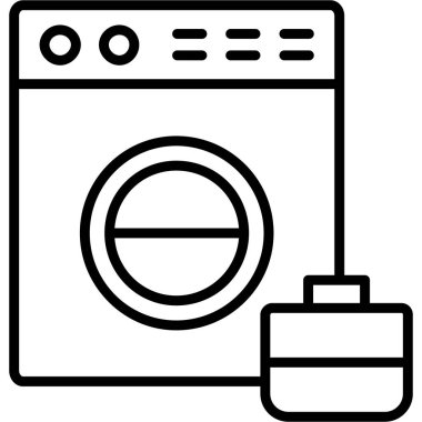 Çamaşır makinesi. Basit tasarım