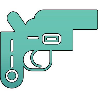 Silah ikonu. özet çizimi