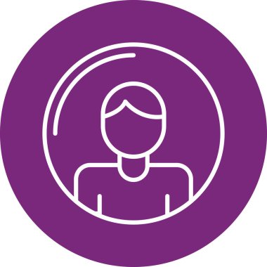 İnsan avatarı. Basit tasarım