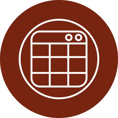 Vektör Takvim Simgesi, vektör illüstrasyonu