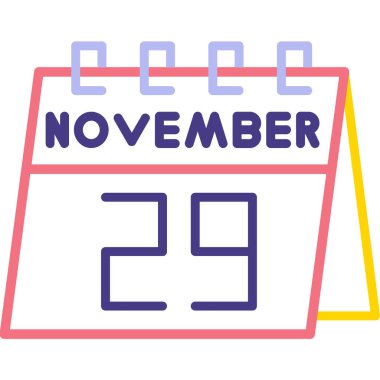 Kasım 'ın 26' sı. Takvim tarihinin 26. günü, tarih simgesi. Zamanın takvimi. Zaman yönetimi. takvim, takvim için izole edilmiş