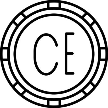 para para birimi simgesi ana hat biçiminde