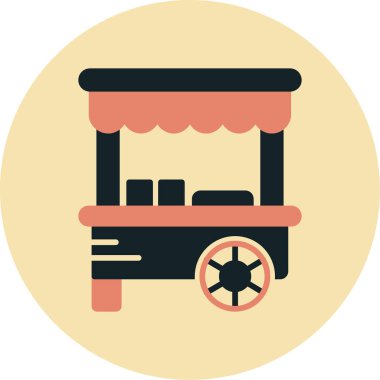 araba simgesi vektör illüstrasyonu