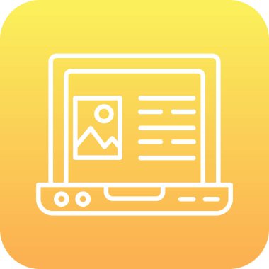 Vektör belgesi Simge illüstrasyonu