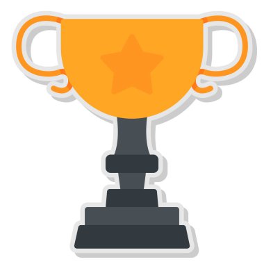 Kupa web simgesi, vektör çizim