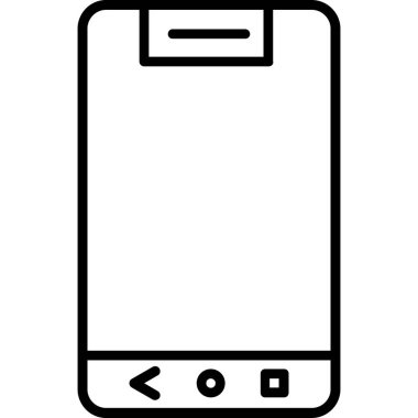 Telefon simgesi vektör illüstrasyonu