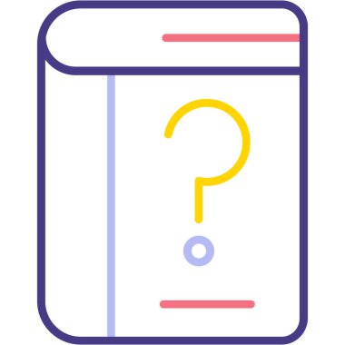 soru işareti simgesi, vektör illüstrasyonu