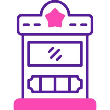 Alışveriş web simgesi basit illüstrasyon