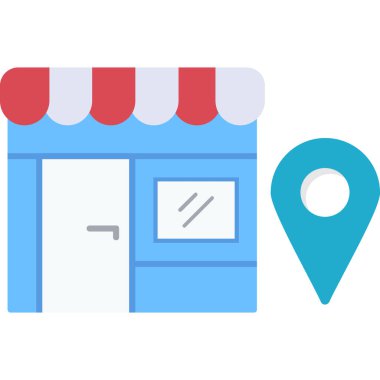 konum haritası simgesi - taslak biçimi