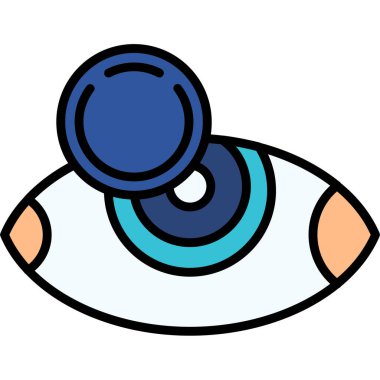 Göz simgesi vektör illüstrasyonu