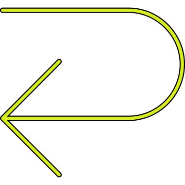 ok simgesi vektör illüstrasyonu