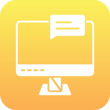 Web simgesi. Dizüstü bilgisayarın vektör çizimi