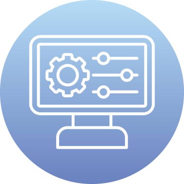 Simge Moda Biçimi İzole Arkaplanda Ayarlanıyor