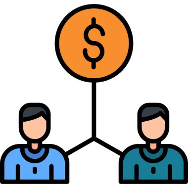 İş ekibi. Basit resimleme