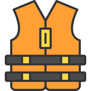 Yelek. Web simgesi basit illüstrasyon