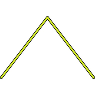 üçgen ikon vektör illüstrasyon tasarımı