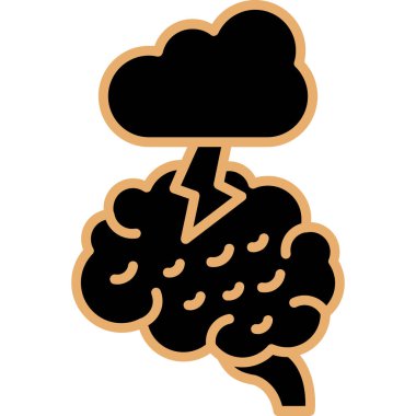 Bulut simgesi vektör illüstrasyonu