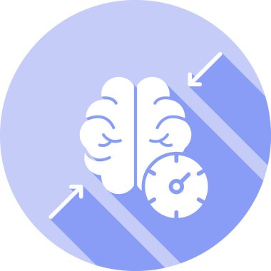 Beyin. Web simgesi basit tasarım