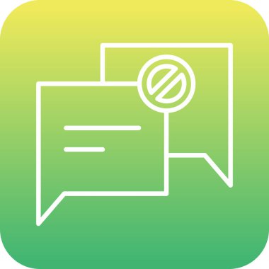 güzel sohbet mesajı vektör simgesi